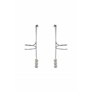 Cercei argintii - lungi - in spirala - Rosabella C5 - imagine