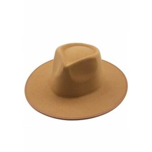 Palarie dama - bej - cu bor lat - Hector - imagine