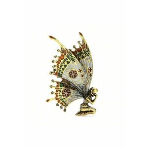 Brosa aurie - forma de fetita cu aripi - Lissy C6 - imagine