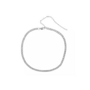 Colier tennis - argintiu - cu pietre din zirconiu - ajustabil - Natalia C2 - imagine