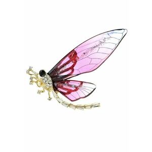 Brosa aurie - forma de libelula - cu pietre - Martti C1 imagine