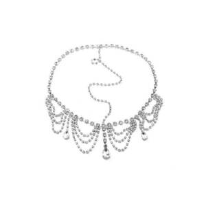 Accesoriu de cap - argintiu - cu pietre - Faidra C9 - imagine