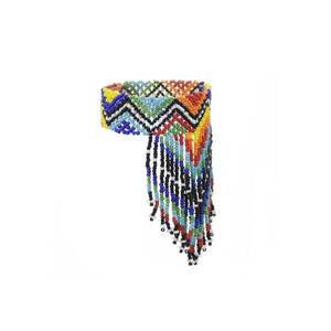 Bratara multicolora - cu margelute si franjuri - model etnic - Berner C24 - imagine