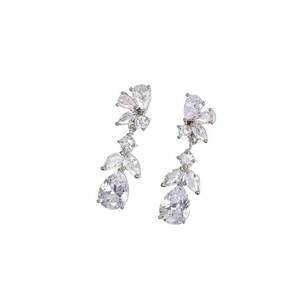 Cercei argintii - cu pietre din zirconiu - Bendine C12 imagine