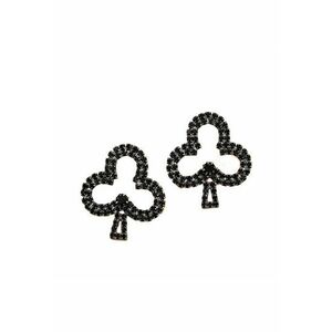 Cercei negri - forma de trefla - Odveig C9 - imagine
