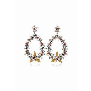 Cercei cu flori si pietre - Mayliz C6 - imagine