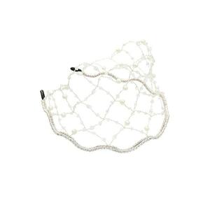 Accesoriu de cap - argintiu - cu plasa - perle si pietre - Alona C7 - imagine