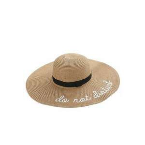 Palarie dama cu bor mare - maron - Do Not Disturb - Layla - imagine