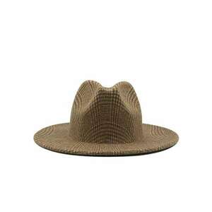 Palarie cu carouri bej - Luiza - imagine