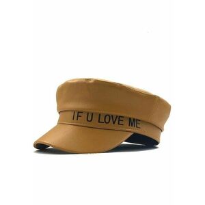 Sapca maron - piele ecologica - Mariella - imagine