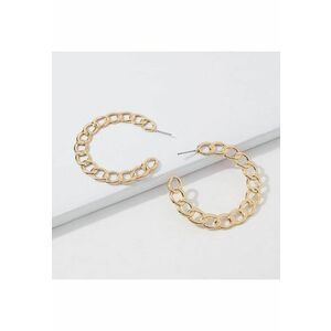 Cercei aurii - rotunzi - cu zale - Fabrice C2 - imagine