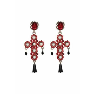 Cercei Aliina C1 - Aliaj metalic - Rosu imagine