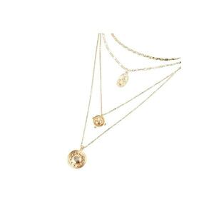 Colier auriu - in 4 straturi - cu banuti - Telma C28 - imagine