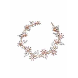 Accesoriu de par auriu - cu floricele si pietre - Alvar C18 imagine