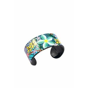 Bratara neagra - cu model floral - Addison C1 imagine