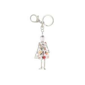 Breloc argintiu - papusa alba - Gine C5 - imagine