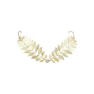 Accesoriu de frunte - aurie - cu frunzulite si piatra - Anaya C21 - imagine