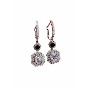 Cercei argintii - cu pietre din zirconiu - Sturla C5 - imagine