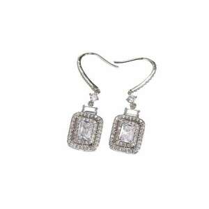 Cercei argintii - cu pietre din zirconiu - Elena C3 - imagine