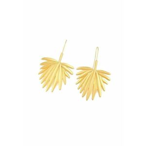 Cercei aurii - forma de frunza - Celestina C3 - imagine