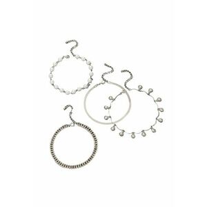 Set 4 bratari - argintii - cu perle si pietre - Simonie C19 - imagine