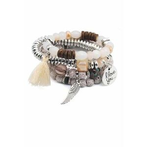 Set bratari - gri - pe elastic - Karolina C1 imagine