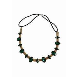 Lant de par - auriu - cu pietre verzi - Verona C10 - imagine