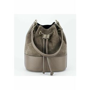 Geanta taupe tip sac din piele naturala 1313 M9 18090 imagine