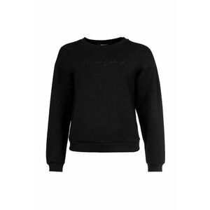 Bluza de trening cu decolteu la baza gatului si broderie logo imagine