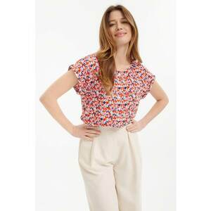 Bluza cu decolteu rotund si nasturi imagine