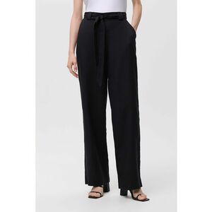 Pantaloni drepti cu cordon in talie imagine