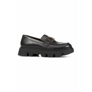 Pantofi loafer de piele cu varf rotund imagine