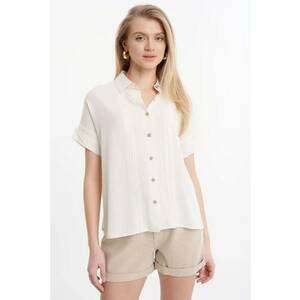 Camasa din amestec de in cu maneci scurte imagine