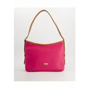 Geanta dama - crossbody - piele naturala - roz - 23x31x13cm imagine