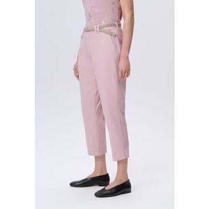 Pantaloni crop cu buzunare oblice imagine