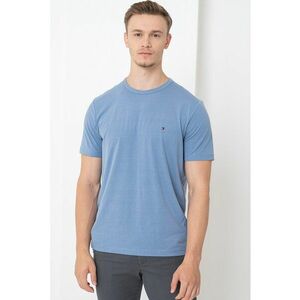 Tricou din amestec de bumbac cu decolteu la baza gatului imagine