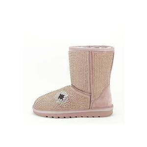 Cizme roz din piele naturala W8008 113 14067 imagine