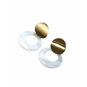 Cercei aurii - rotunzi - cu clips - Marjanne C5 imagine