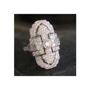 Inel argintiu - cu pietre din zirconiu - Aksel C26 - (circumferinta: mm imagine