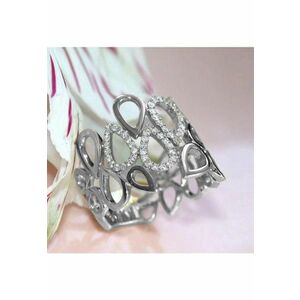 Inel argintiu - cu pietre din zirconiu - Jolie C9 - 8 (circumferinta: 57 mm) imagine