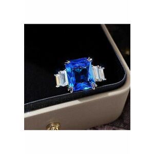 Inel argintiu - cu pietre din zirconiu - Mailen C9 - 6 (circumferinta: 51.9 mm) imagine