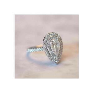 Inel argintiu - cu pietre din zirconiu - Risa C11 - 6 (circumferinta: 51.9 mm) imagine