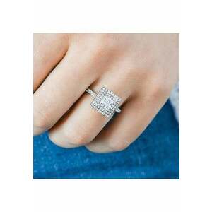 Inel argintiu - cu pietre din zirconiu - Corina C2 - 6 (circumferinta: 51.9 mm) imagine