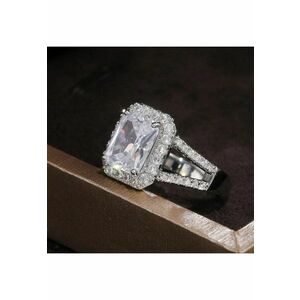 Inel argintiu - cu pietre din zirconiu - Ada C4 - 6 (circumferinta: 51.9 mm) imagine