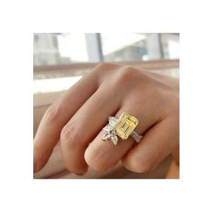 Inel argintiu - cu pietre din zirconiu - Rhoda C6 - 6 (circumferinta: 51.9 mm) imagine