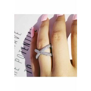 Inel argintiu - cu pietre din zirconiu - Sieglind C4 OUT - (circumferinta: mm imagine