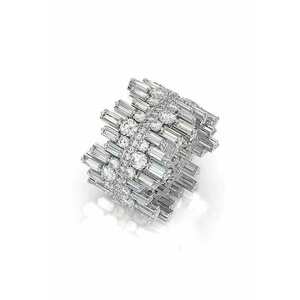 Inel argintiu - cu pietre din zirconiu - Ninnan C29 imagine