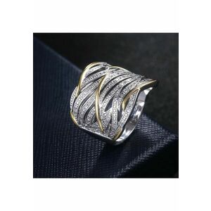 Inel argintiu - cu pietre din zirconiu - Joel C28 imagine