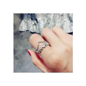 Inel argintiu - cu pietre din zirconiu - Cinthia C24 - 6 (circumferinta: 51.9 mm) imagine