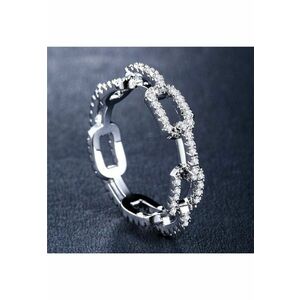 Inel argintiu - cu pietre din zirconiu - Zoe C6 - 6 (circumferinta: 51.9 mm) imagine